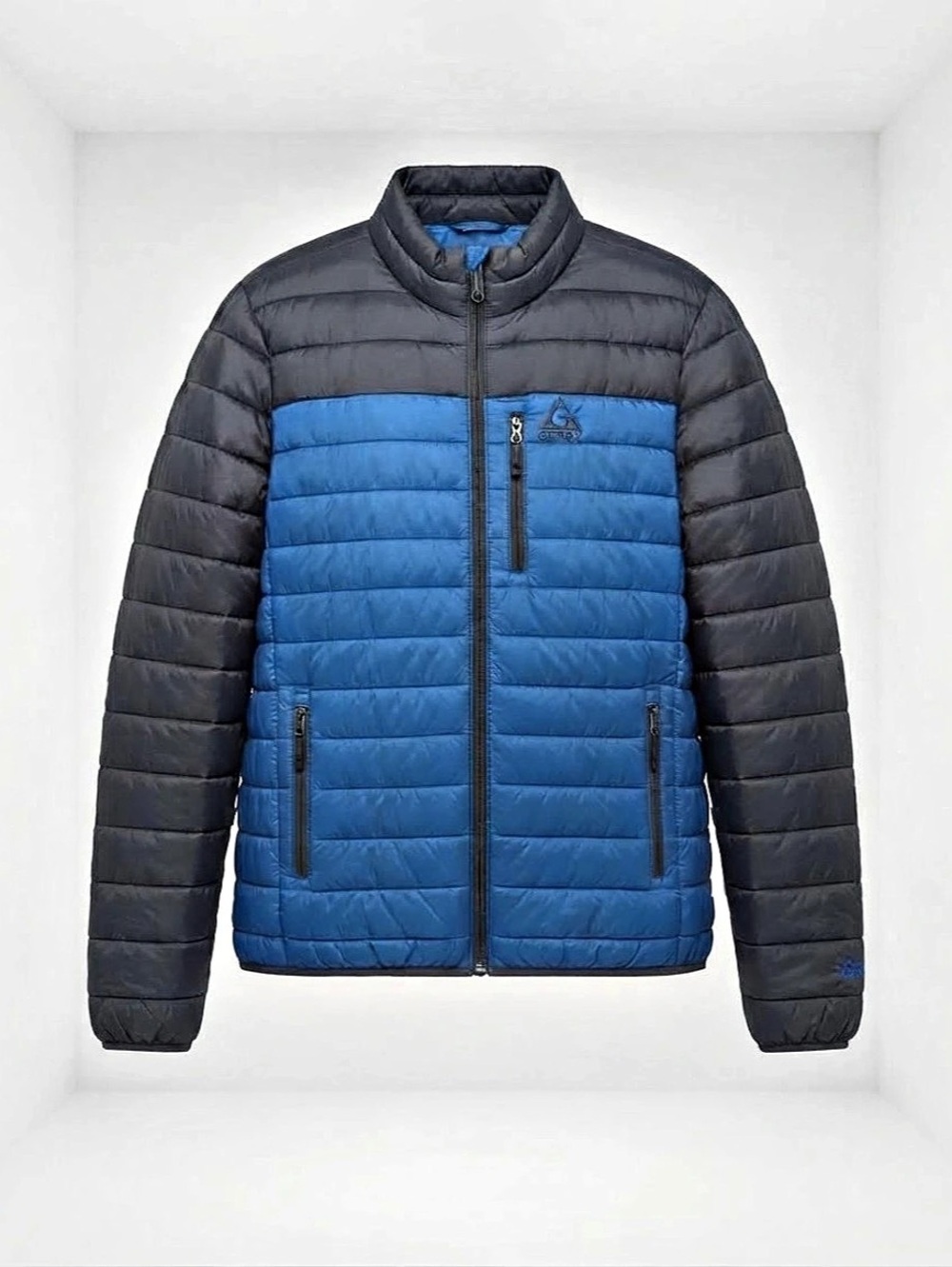 Gerry Boys Colorblock Puffer Jacket Blue & Black Size Large